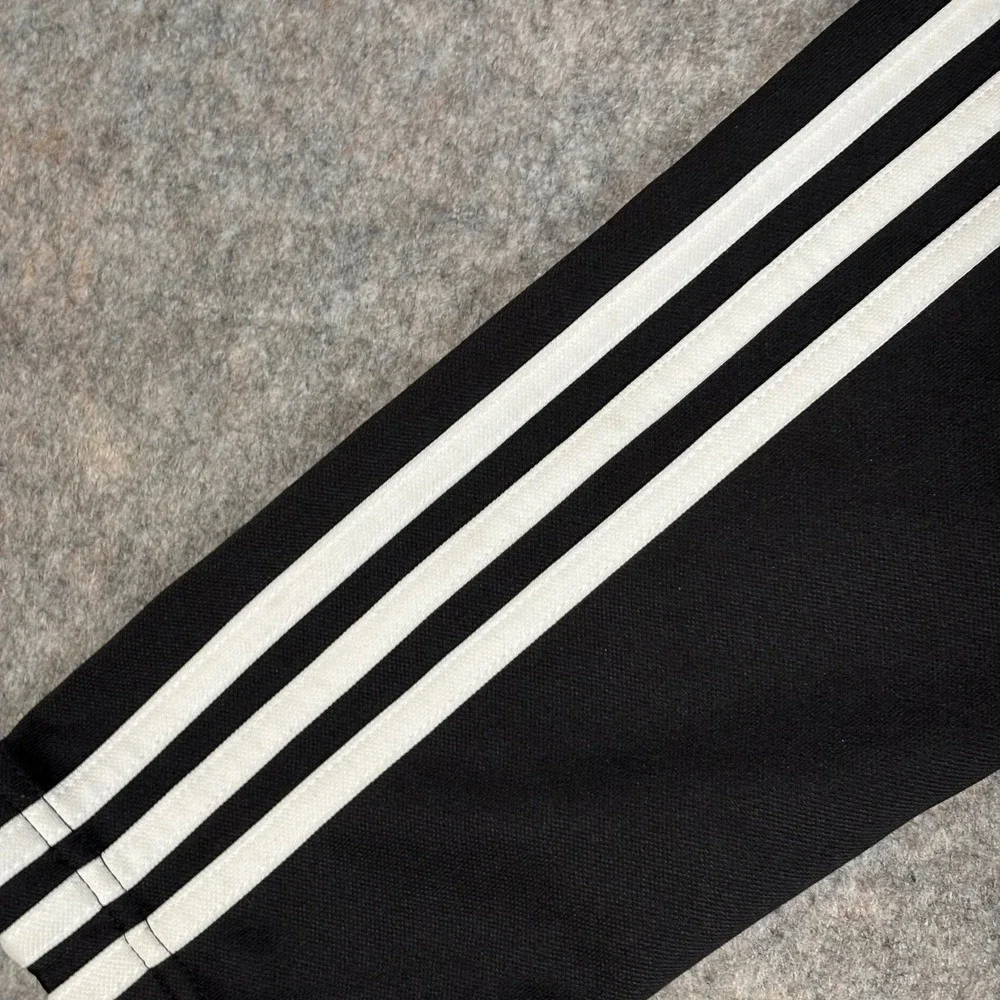 Adidas Track Jacket Mens Medium Black White ClimaCool Full Zip Athletic Rare